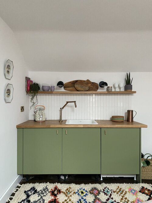 petite cuisine pratique optimisee vert olive