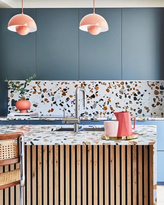 cuisine terrazzo couleurs peps four sixty