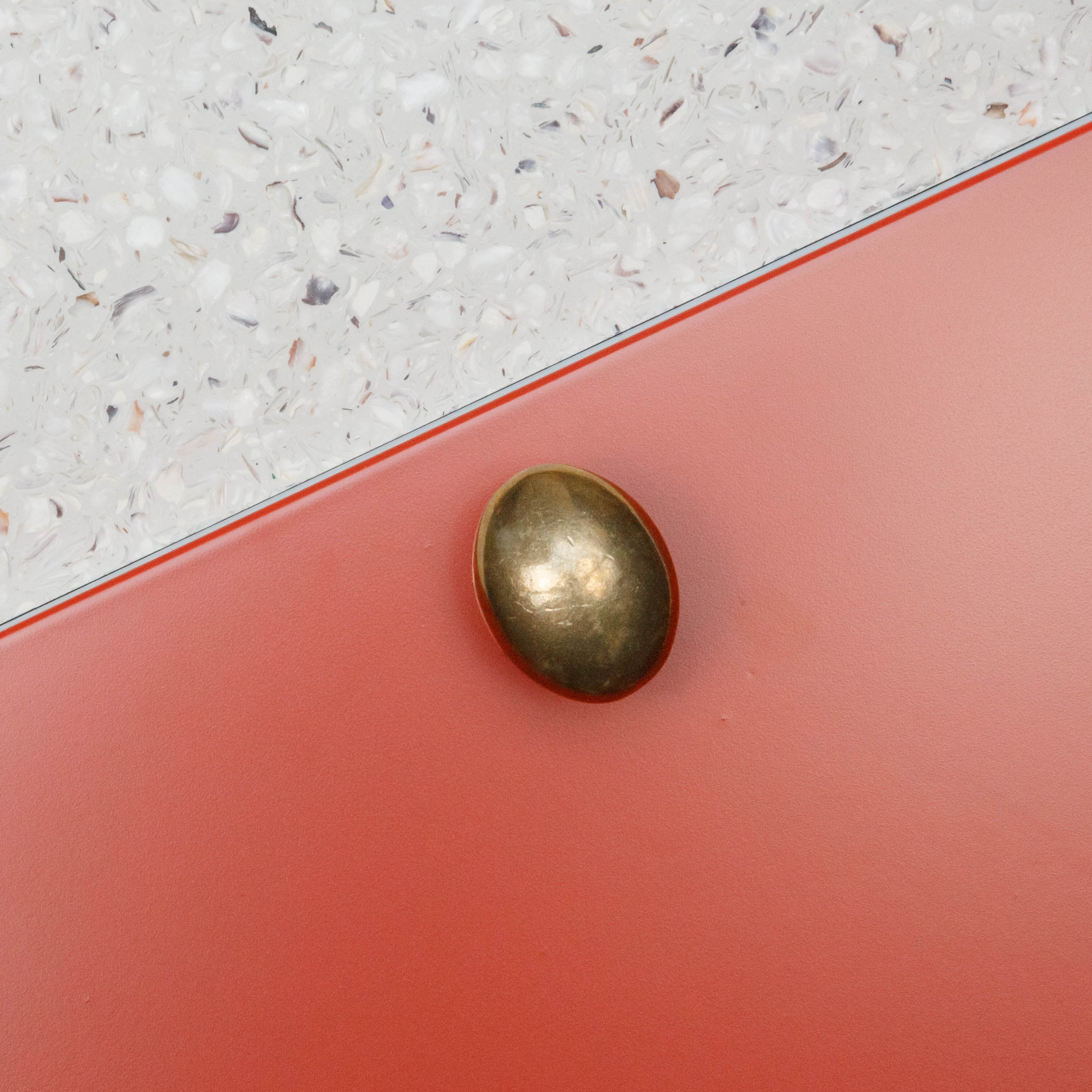 Bouton Bouton Ovale, couleur Antique, ref 3903-11, dimensions 40 x 29 mm